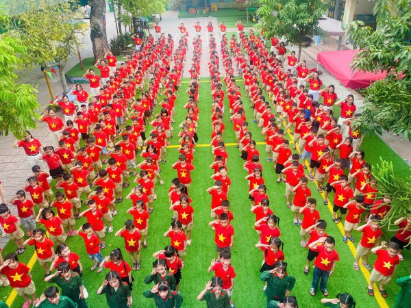Trường Mầm non Đô Thành tổ chức hoạt động chào mừng kỷ niệm 50 năm ngày giải phóng miền Nam thống nhất đất nước 30/4/1975 - 30/04/2025